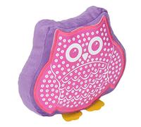SUPYINI Cojín de peluche para manualidades, algodón PP, juegos de arte de tela para manualidades, no coser, cojines para hacer tú mismo, actividades de aprendizaje para (búho 33788)