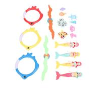 SUPYINI Colorido juego de juguetes para piscina de inmersión, juego de anillo de pescado, juguetes submarinos, aplicables para piscinas, accesorios de plástico