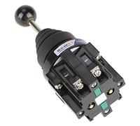 Supyini, interruptor de 12 V, 4 posiciones, color negro, 1 unidad, CS-402, interruptor de palanca de 12 voltios, 4 vías, montaje en superficie, manual, táctil, 1 V, 4 vías, montaje en superficie,