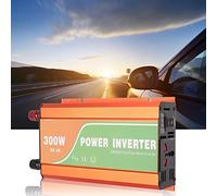 SUPYINI Inversor de onda sinusoidal pura 300W, DC 12V 24V 48 a 220AC con pantalla LCD y protección múltiple para dispositivos de oficina en casa (24V)