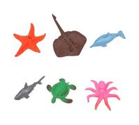 SUPYINI Juego de Juguetes Expandibles de Agua de Animales Oceánicos, Juguete Realista de Reconocimiento y Aprendizaje de Vida Marina para Niños, Alivio del Estrés y Relajación,