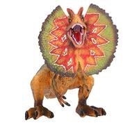 SUPYINI Juguete de dinosaurio Jurásico, juguete realista de Dilophosaurus, figuras educativas de dinosaurio con boca móvil para colección de niños, regalos de cumpleaños
