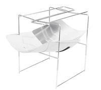 SUPYINI Mini barbacoa portátil de acero inoxidable plegable con tabla de cenizas ajustable para estufa de camping al aire herramienta barbacoa