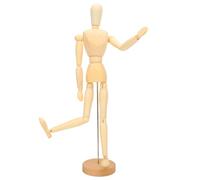 SUPYINI Muñeca de dibujo, articulaciones ajustables, modelo de figura flexible, modelo de cuerpo humano de madera para pintar, dibujar