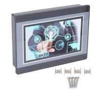 SUPYINI Pantalla Táctil HMI PLC Programable de 7 Pulgadas, Controlador Lógico DC24V 5A con Medición de Temperatura Termopar K de 2 Vías, Pantalla Táctil de la Máquina Integrada PLC 12