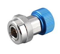 SUPYINI R134A Conector Rápido Conector Rápido Conjunto de Adaptador Rápido con Válvula Extractora para la Evacuación de Carga del Diagnóstico del de CA R134A (Blue baja presión)