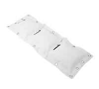 SUPYINI Saco de arena Wing Chun Wall Canvas Punch blanco con cremallera para boxeo Muay Thai Sanda (3 botellas por estante)