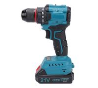 SUPYINI Taladro de Iones de Litio sin Escobillas, Juego de Taladro Eléctrico Inalámbrico Torsión 55N 25+1 Configuraciones con Luz LED y Cargador de Batería, para Perforación de (Enchufe europeo)