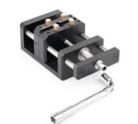 SUPYINI Tornillo de banco autocentrado para carpintería de aleación de aluminio con perforadora central para fresadora y taladros