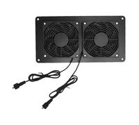 SUPYINI Ventilador de escape doble alimentado por energía solar, flujo de aire eficiente, 43,4 CFM, 2200 rpm, para gallineros, gallineros, gallineros
