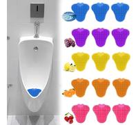 SUQ 15 Piezas Rejillas para Urinarios, Filtros de Urinario Pantalla Alfombrillas Perfumada, Desodorante de Urinario Olor Anti Salpicadura para Hoteles Oficinas Restaurantes