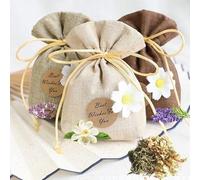 SUQ 3 Bolsas Bolsitas de Fragancia, Bolsas de Lino Lavanda, Hecho a Mano Gardenia, Lila Saquitos, Aromáticas Naturales, Repelentes Polillas para Bolsas Gabinetes en Gabinetes, Cajones, Dormitorios