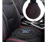 SUQ Almohadilla giratoria para automóviles, Almohadilla giratoria automática de 360 Grados, Almohadilla para Asientos, Almohadilla de Espuma de Memoria, Almohadilla de Alivio de Almohadillas (Marrón)