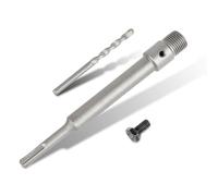 SUQIN 200mm Adaptador SDS Plus,para Sierra Corona Perforadora Hormigón con Rosca M22+8x100 Broca De Centrado Corona Perforadora Hueca