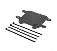 Sur Ron X S - Placa de matrícula delantera con patrón de fibra de carbono con bridas de cremallera, panel frontal de repuesto compatible ligero y