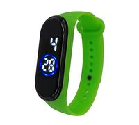Sur307 - Reloj de pulsera unisex de silicona, 50 m, LED, deportivo, para hombre, verde, talla única