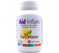 Sura Vitasan Aid-Inflam 90 Cápsulas Vegetales - Con Cúrcuma, Boswellia, Bromelina y Quercetina - Complejo Antiinflamatorio Natural para Articulaciones y Lesiones - Recuperación Muscular