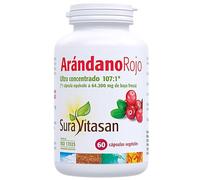 Sura Vitasan Arándano Rojo 600mg 60 Cápsulas Vegetales - Extracto Ultra Concentrado con Alta Densidad de PACS - Bienestar Urinario y Prevención de Cistitis - Antioxidante Natural
