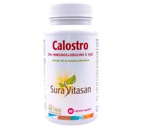 Sura Vitasan Calostro 500mg 60 Cápsulas Vegetales - Alta Concentración de Inmunoglobulinas (IgG 30%) - Refuerzo del Sistema Inmunitario y Salud Intestinal - Regenerador de la Mucosa