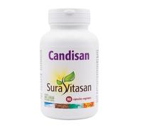 SURA VITASAN Candisan 90 Cápsulas con Ácido Caprílico, Ajo, Orégano y Selenio - Suplemento Herbal para Equilibrio Microbiológico Intestinal y Apoyo al Sistema Inmunitario