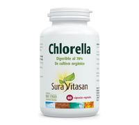 SURA VITASAN Chlorella 60 Cápsulas 100% Pura | Microalga Rica en Clorofila, Vitaminas y Proteínas de Alto Valor Biológico, Digerible al 78%