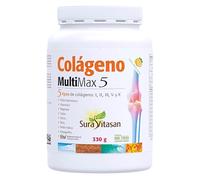 Sura Vitasan Colágeno MultiMax 5 en Polvo 330g - Fórmula con 5 Tipos de Colágeno, Ácido Hialurónico, Vitaminas y Minerales - Para Huesos, Tendones, Cartílagos y Piel