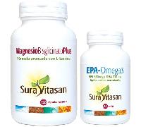 Sura Vitasan EPA-Omega 3 60 Perlas + Magnesio Bisglicinato Plus 120 Cápsulas