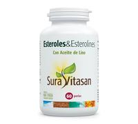 SURA VITASAN Esteroles & Esterolines 60 Perlas - Control de Colesterol en Sangre - Matriz Lipídica de Alta Biodisponibilidad con Fitosteroles y Aceite de Lino - con Omega 3-6-9
