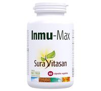 Sura Vitasan Inmu-Max 60 Cápsulas Vegetales - Suplemento para el Sistema Inmunológico y Defensas - Con Equinácea, Astrágalo, Ginseng y Uña de Gato - Alivio de Catarros y Resfriados