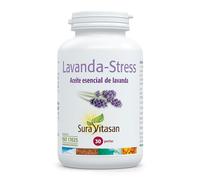 SURA VITASAN Lavanda-Stress 30 Perlas - Complemento Alimenticio con Aceite Esencial de Lavanda 80 mg y Vitamina E - Apoyo a la Relajación y Sueño Saludable