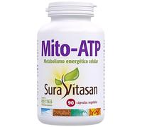 Sura Vitasan Mito-ATP 90 Cápsulas Vegetales - Con Acetil-L-Carnitina, Ácido R-Lipoico y Coenzima Q10 - Apoyo a la Función Mitocondrial y Energía Celular - Metabolismo Energético