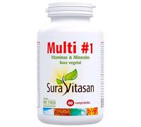 Sura Vitasan Multi 1 Vitaminas y Minerales 60 Comprimidos - Multivitamínico y Mineral Completo de Alta Absorción - Con Vitaminas B, C, D, E y Minerales Quelados - Aporta Energía, Vitalidad y Defensas