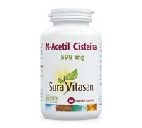 SURA VITASAN NAC N-Acetil Cisteína 599 mg 60 Cápsulas | Precursor de Glutatión y Soporte Avanzado