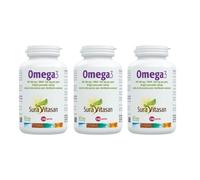 SURA VITASAN Omega 3 180/120 Pack de 3 x 120 (360 Perlas) | para Salud de Corazón y Cerebro, 180 mg EPA y 120 mg DHA, Aceite de Pescado de Destilación Molecular