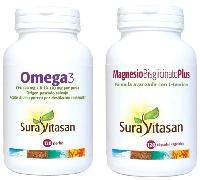 Sura Vitasan Omega3 120 Perlas + Magnesio Bisglicinato Plus 120 Cápsulas