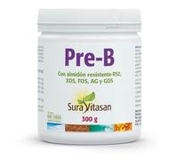SURA VITASAN Pre-B 300 g Polvo Complejo Prebiótico Avanzado de 5 Fuentes | Almidón Resistente, XOS, FOS, GOS y Arabinogalactanos, Soporte para Microbioma y Bacterias Productoras de Butirato