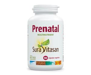 Sura Vitasan Prenatal - 100 gr, 100 gramo, 1 | Multivitamínico y Mineral con L-Metilfolato, Hierro Bisglicinato, y Zinc, para Etapa Preconcepcional, Embarazo y Lactancia