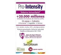 Sura Vitasan Pro-Intensity 30 Cápsulas - Con Calostro y Prebióticos - Probiótico de Alta Potencia (20.000 Millones de Microorganismos y 16 Cepas) - Recuperación de la Flora Intestinal y Sistema Inmune