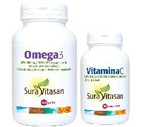 Sura Vitasan Vitamina C 1000mg 60 Comprimidos + Omega3 120 Perlas