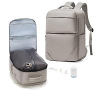 suradar Mochila al Vacio con Bomba Equipaje de Mano 40x30x20 Mochilas Compresion al Vacio Mochila Viaje Cabina Avion 40x30x20 Vacuum Backpack Caqui