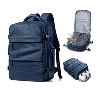 suradar Mochila al Vacio con Bomba Equipaje de Mano 40x30x20 Mochilas Compresion al Vacio Mochila Viaje Cabina Avion 40x30x20 Vacuum Backpack Azul Marino