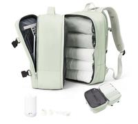 suradar Mochila de viaje al vacío con bomba de compresión, mochila de compresión al vacío para bolsas de cabina Ryanair de 40 x 20 x 25 pulgadas, bolsa de aire Ryan de 40 x 20 x 25 pulgadas, verde