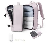 suradar Mochila de viaje al vacío con bomba de compresión, mochila de compresión al vacío para bolsas de cabina Ryanair de 40 x 20 x 25 pulgadas, bolsa de aire Ryan de 40 x 20 x 25 pulgadas, Polvo de