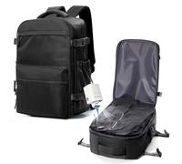 suradar Mochila de Viaje Vacio 40x30x20 con Bomba Mochilas Cabina Avion 40x20x30 Ryanair Wizzair Vueling Mochila Compresion al Vacio con Bomba Equipaje de Mano 40x30x20 Vacuum Backpack Negro