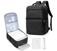 suradar Mochila Vacio con Bomba Bolsas Vacio Ropa Mochila Viaje Cabina Avion 40x20x25 Bolsas Compresion Viaje Mochilas Ryanair 40x20x25 Equipaje de Mano Travel Backpack Negro