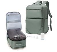 suradar Mochila Viaje al Vacio Cabina Avion 40x20x25 Ryanair Mochila Vacio con Bomba para Hombre y Mujer con Sistema de Compresion Travel Backpack Verde Militar