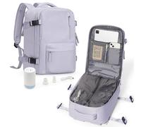 suradar Mochila Viaje al Vacio con Bomba Mochila Viaje Cabina Avion 40x20x25 Equipaje de Mano con Sistema de Compresion para Hombre y Mujer Verde Militar