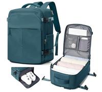 suradar Ryanair - Bolsas de cabina de 40 x 30 x 20 pulgadas debajo del asiento, bolsa de cabina de aire Wizz de 40 x 30 x 20 pulgadas, mochila de viaje para equipaje de mano, D-azul pavo real