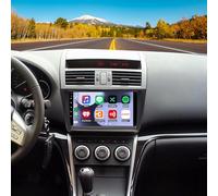 Surakey 4+64G Android 14 2Din Autoradio Compatible para Mazda 6 2007-2012 con CarPlay Android Auto 9 pulgadas GPS Navigations-Headunit Radio con WiFi Bluetooth Cámara