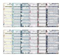 SURALIN 36 Uds Accesorios para Planificador de Presupuesto A6 - Papel Portátil, Plan de Efectivo y Tarjetas de Resumen
